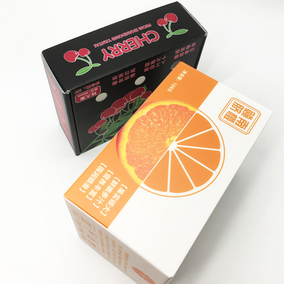 جعبه های بسته بندی میوه پلاستیکی راه راه CMYK Anti - اصطکاک چاپ HD فروشگاه منجمد
