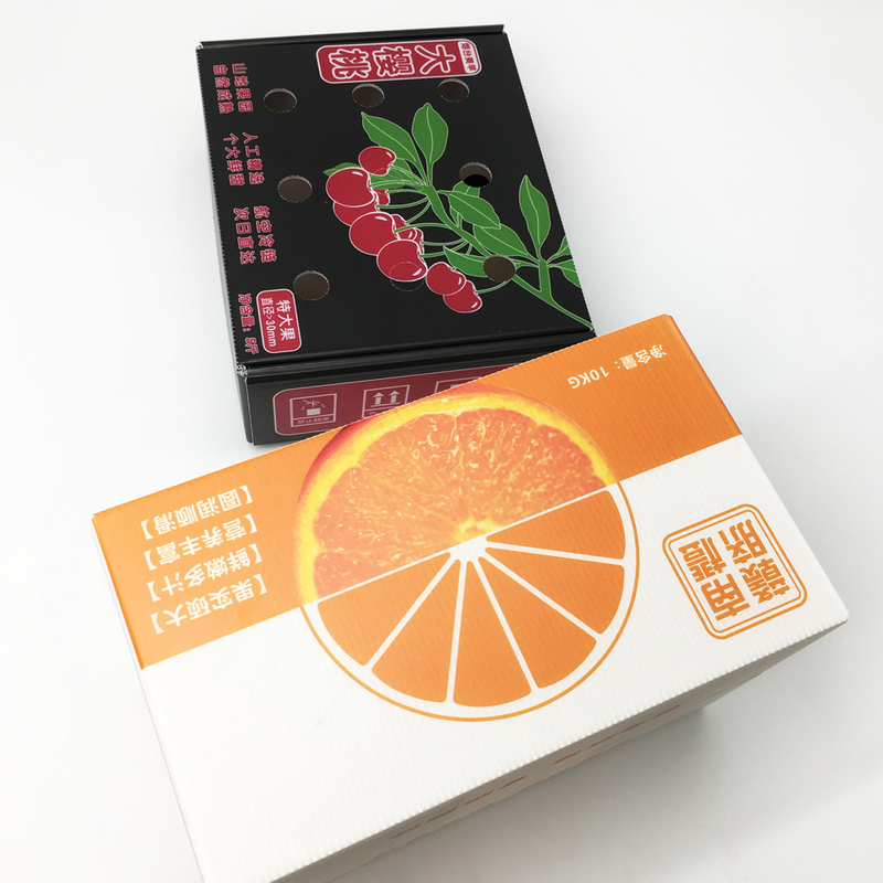 جعبه های بسته بندی میوه پلاستیکی راه راه CMYK Anti - اصطکاک چاپ HD فروشگاه منجمد